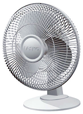 Oscillating Table Fan, 3 Speed, 12 In.