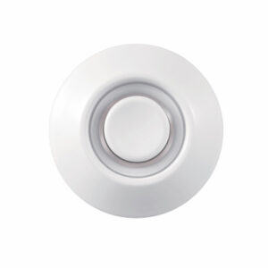 Heath Zenith Lighted Doorbell Button, Wired, White Metal