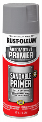 Automotive Spray Primer, Sandable, Grey, 12 oz.