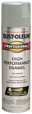 Fast Dry Professional Fast-Dry High-Performance Enamel Spray Paint, Light Machine Gray, 15-oz.