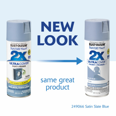 Painter's Touch 2X Spray Paint, Satin Slate Blue, 12