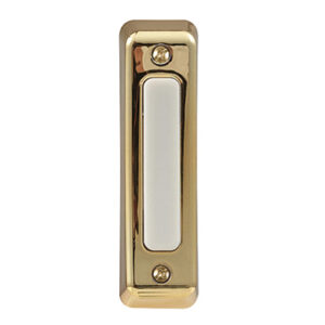 Wired Push Button, Polished Brass
