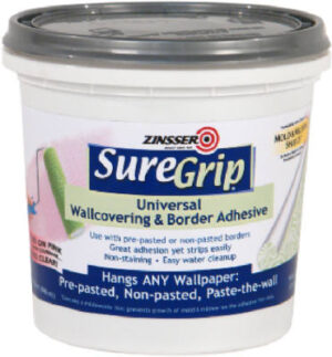 SureGrip Universal Wallcovering Adhesive, Qt.