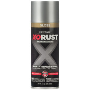 X-O Rust Anti-Rust Enamel Spray Paint & Primer, Aluminum, 10 oz.