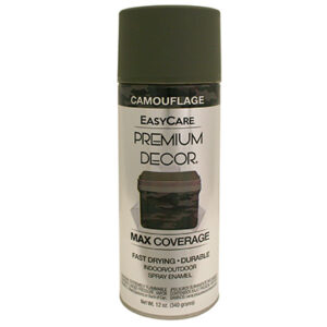 Premium Decor Spray Paint, Camouflage Forest Green, 12 oz.