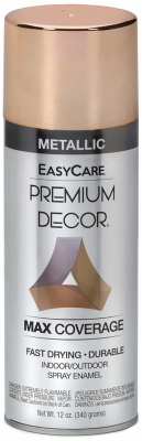 Premium Decor Metallic Spray Paint, Rose Gold, 12 oz.