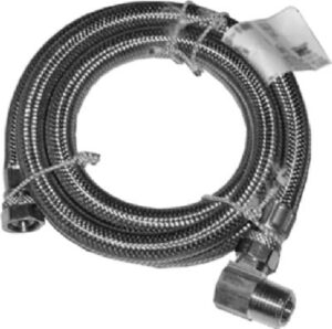 Universal Stainless Steel Dishwasher Connector, 3/8 In. x 3/8 In. x 48 In.