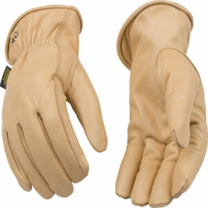 Full-Grain Cowhide Leather Glove, Lined, Men's Large