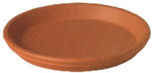 Clay Plant Saucer, Natural Terra Cotta, 8 In.