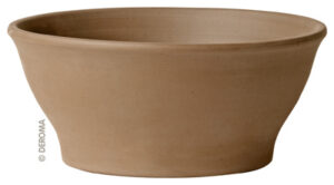 Bowl Clay Planter, Moka Terra Cotta, 10-In.