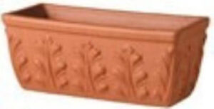 Terra Cotta Roman Clay Window Box, 12-In.