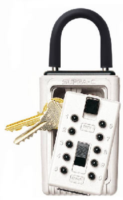 Spare Key KeySafe Lockbox, Hanging Shackle, Push Button Access