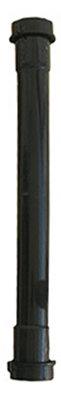 Drain Extension, Double Slip Joint, Black Plastic, 1-1/2 x 16 In.