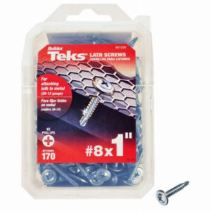 Lathe Screws, Drill Point, 1 In. x #8, 170-Pk.