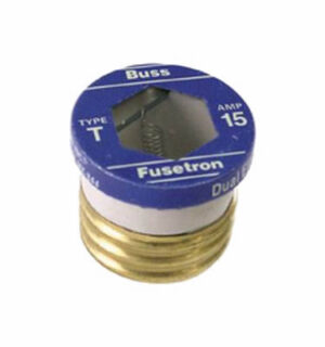 15-Amp Type T Plug Fuse, 2-Pk.