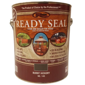 Exterior Wood Stain & Sealer, Flat Burnt Hickory, 1-Gallon