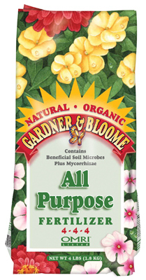 All-Purpose Organic Fertilizer, 4-4-4 Formula, 4 Lbs.