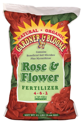 Rose & Flower Fertilizer, 4-6-2 Formula, 12 Lbs.