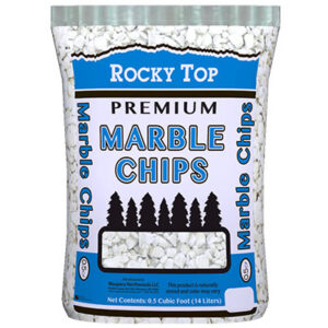 Marble Chips Landscape Rocks, White, .5-Cu. Ft.