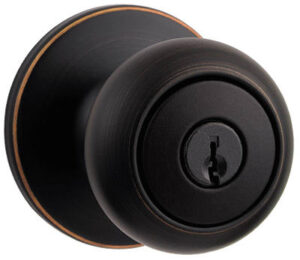 Security Cove Entry Lockset, Venetian Bronze