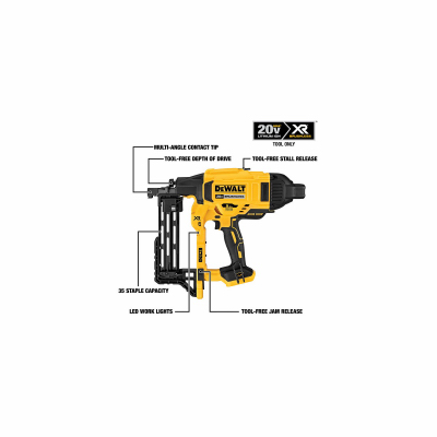 20-Volt MAX Cordless Fencing Stapler, TOOL ONLY True Value Hardware