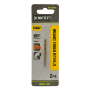 5/64 x 2 In. High-Speed Steel Drill Bit, Titanium Nitride Coated