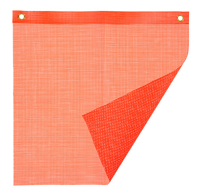 Safety Flag, Mesh PVC, 18 x 18 In.