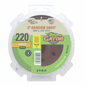 220-Grit Hook & Loop Sanding Discs, 5 In., 50-Pk.