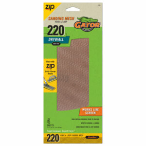Drywall Mesh Sandpaper, Hook & Loop, 220 Grit, 4-Pk.