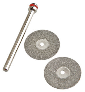 Diamond Wheel Kit, .75-In. With 1/8-In. Mandrel, 3-Pc.