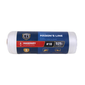 Nylon Mason Line Twine, White, #18 x 525 Ft.