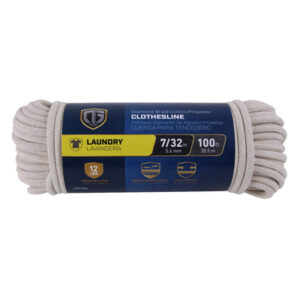 Clothesline, Diamond Braided Cotton, 7/32 In. x 100 Ft.