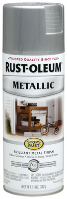 Stops Rust Metallic Spray Paint, Silver, 11-oz.