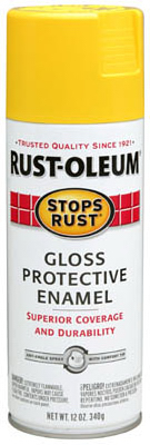Stops Rust Spray Enamel, Sunburst Yellow Gloss, 12-oz.
