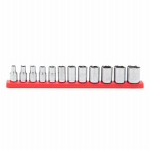 12-Pc. Metric Socket Set, 1/4 In. Drive