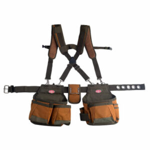 Airlift 2 Bag Tool Belt with Suspenders, Brown