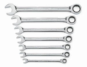 7-Pc. Ratcheting Combination SAE Wrench Set, 72-Tooth 12-Point