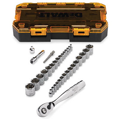 Socket Set, 1/4 3/8 Drive True Value Hardware