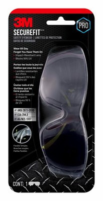 Safety Glasses, Black/Green