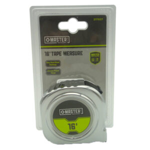 Chrome Tape Measure, Nylon Coating, 3/4 In. x 16-Ft.