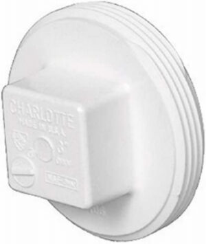 Schedule 40 DWV Cleanout Plug, 6 In. MPT