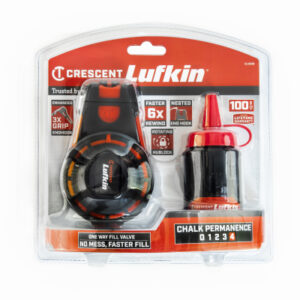 Lufkin Chalk Reel, Red Chalk, 100 Ft.