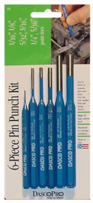 6-Pc. High-Carbon Steel Pin Punch Kit
