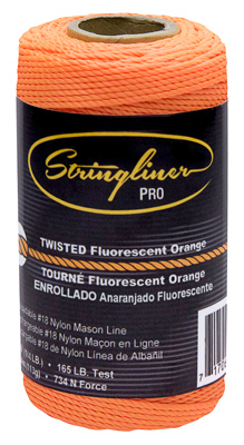 Construction Line, Fluorescent Orange, 1/4-Lb., 270-Ft.