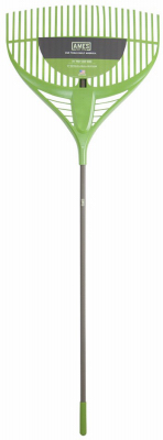 Leaf Rake, Poly Tines, 60-In. Vinyl-Coated Steel Handle, 25-In. Wide