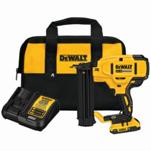 20-Volt MAX XR Cordless Brad Nailer Kit, Brushless Motor, 18 Gauge