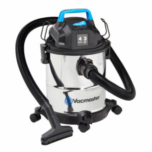 Vacmaster Blue Line 4-Gallon* 3 Peak HP Stainless Steel Wet/Dry Vacuum MVOA407S