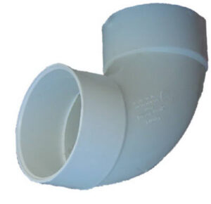 Schedule 30 DWV Sanitary 90-Degree Elbow, 3 In., Hub x Hub