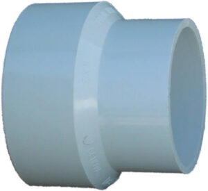 Schedule 30 PVC DWV Adapter Coupling,4 x 3 In.