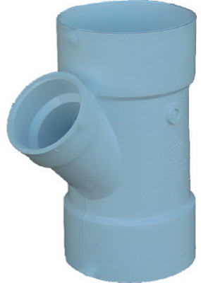 Schedule 30 PVC DWV Reducing Wye, 3 x 1-1/2 In.